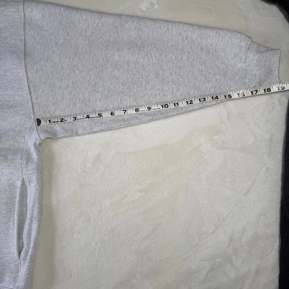 Aritzia cozy sweat fleece boyfriend half zip sweatshirt women’s size large - Picture 12 of 12